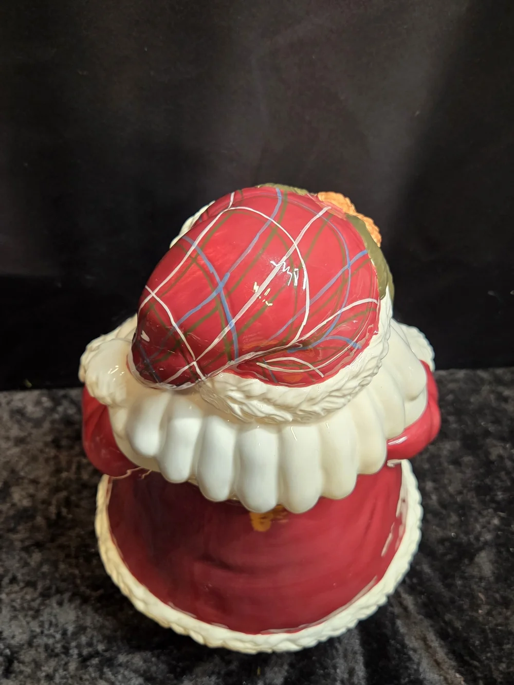 Vintage HALLMARK A Berry Merry Christmas Santa Cookie Jar